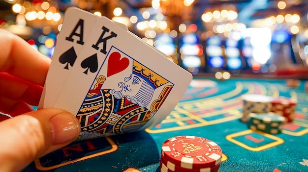 777lucky live dealer at blackjack table with multi-camera setup